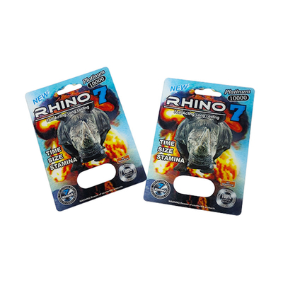 Plastic Blister Pack Cards For Rhino 69 Series Male Enhancement Pills Verpakking Aanpasbaar