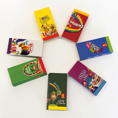 Glanzende afwerking Op maat gemaakte papieren verpakkingsdoos Fruit Cigarette Case Packaging