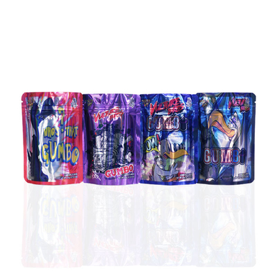 3.5g aluminiumfolie geurbestendige Mylar verpakkingszak 8e stekker rits slot Mylar zakken