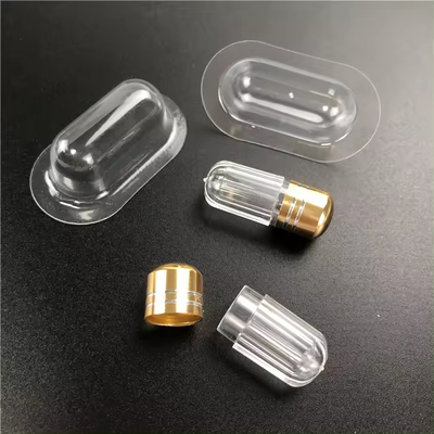 Geschmaaksloze mini enkele kleine lege capsules helder en compact gemakkelijk te vullen