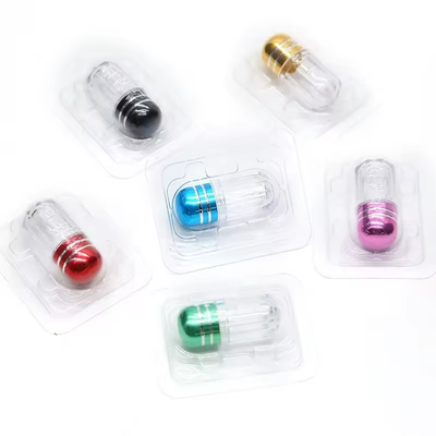 Capaciteit 500 mg Op maat gemaakte mini enkele lege pil capsules met helder