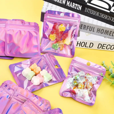 Gepersonaliseerde afdruk Zip Seal Mylar zakken voor vochtbestendige voedsel snacks opslag