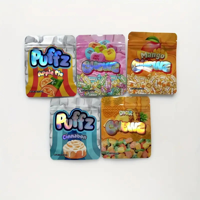 Op maat gedrukte Mylar Zip Lock Bags met geurbestendige vochtbestendige verzegelbare