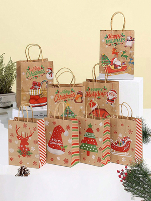 Twisted Handle Gift Paper Bag voor alle gelegenheden met gepersonaliseerd logo ontwerp